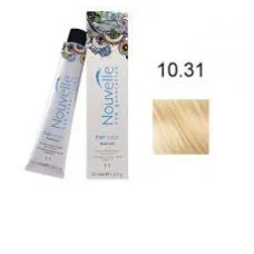 Фарба для волосся Nouvelle Hair Color 10.31 золотистий попелястий платиновий блондин, 100 мл